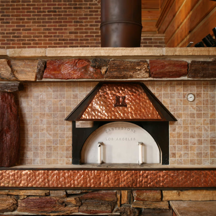Copper Accented Pizza Hood