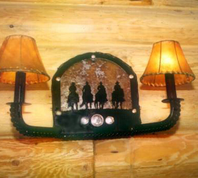 Four Cowboy Wall Sconce