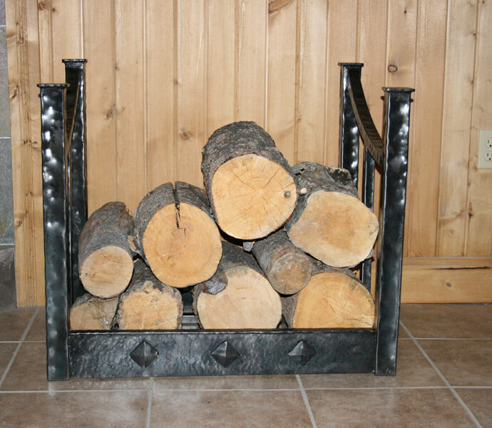 Hammered Wood Rack